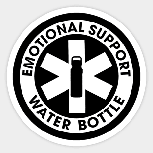 Emotional Support Water Bottle Funny Sticker Sticker